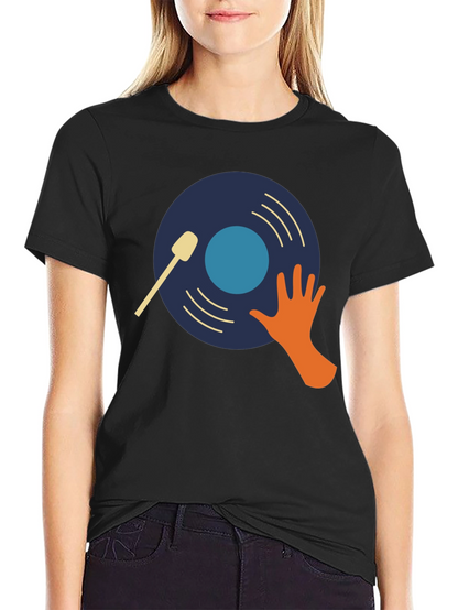 DJ Vinyl Record Graphic T-Shirt