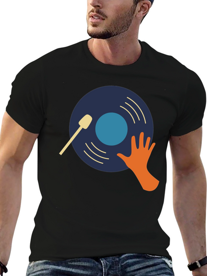 DJ Vinyl Record Graphic T-Shirt