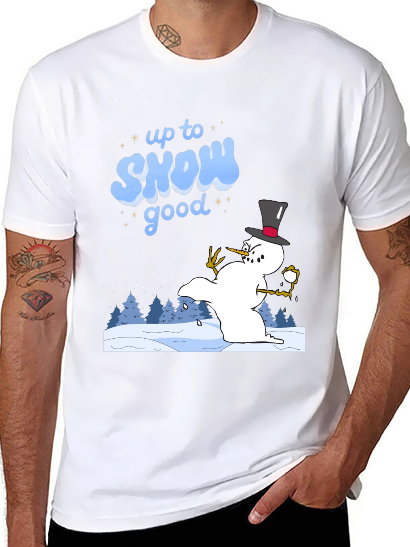 Up to Snow Good T-Shirt - Winter Fun Tee
