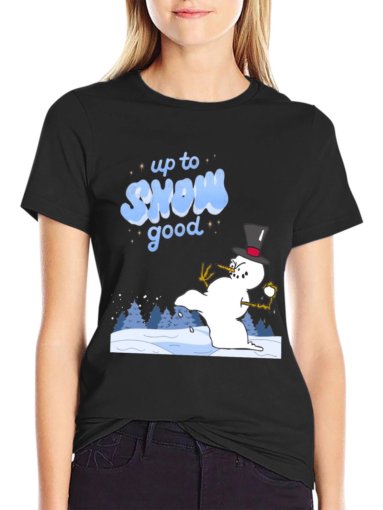Up to Snow Good T-Shirt - Winter Fun Tee