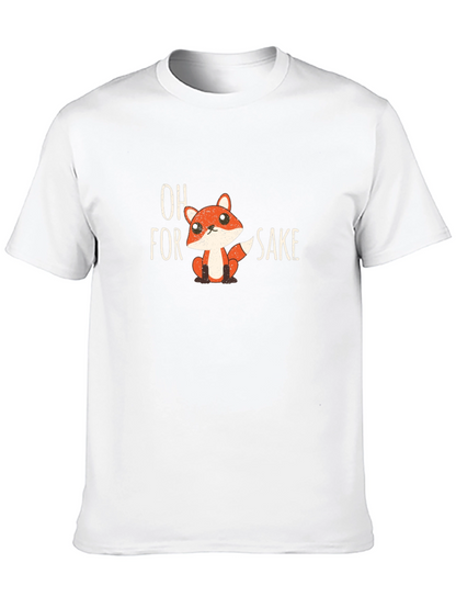 Oh for Fox Sake Mens Black T-Shirt