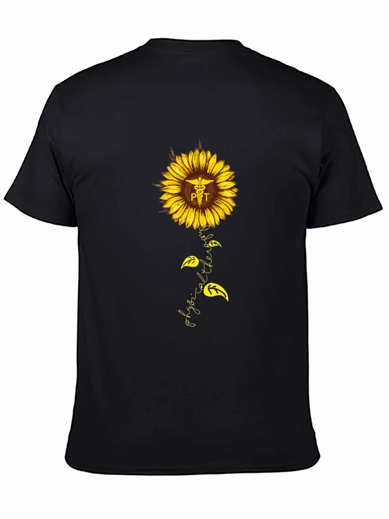 Physical Therapy Sunflower Graphic T-Shirt