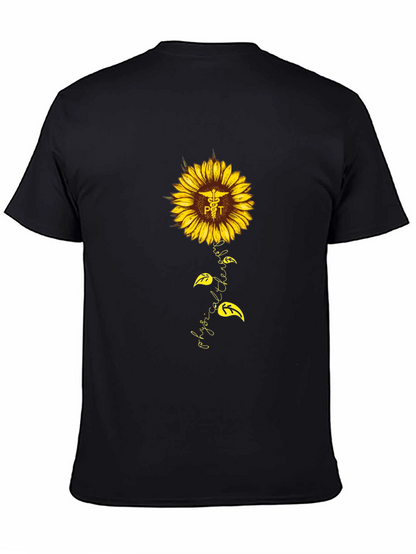 Physical Therapy Sunflower Graphic T-Shirt