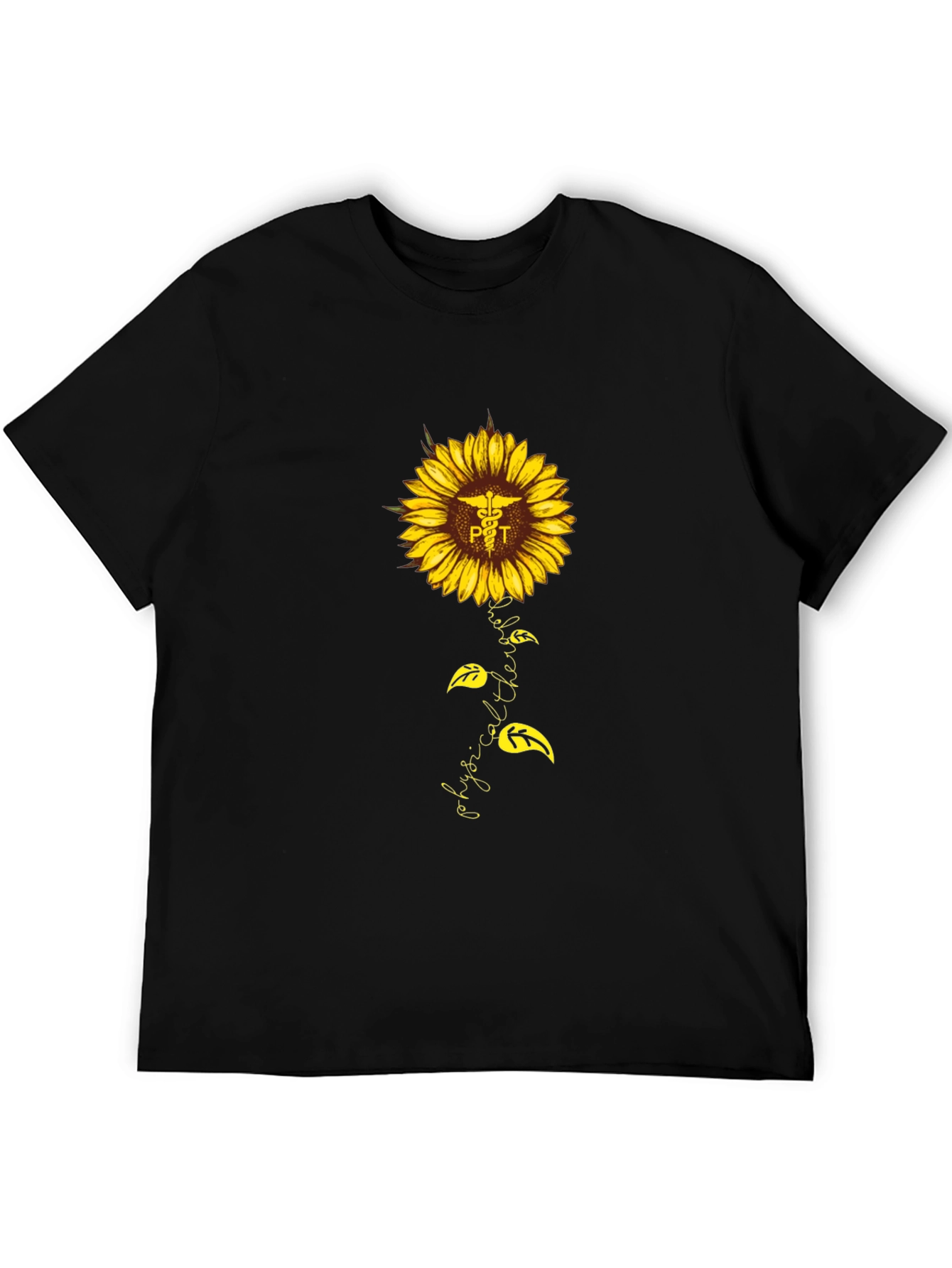 Physical Therapy Sunflower Graphic T-Shirt