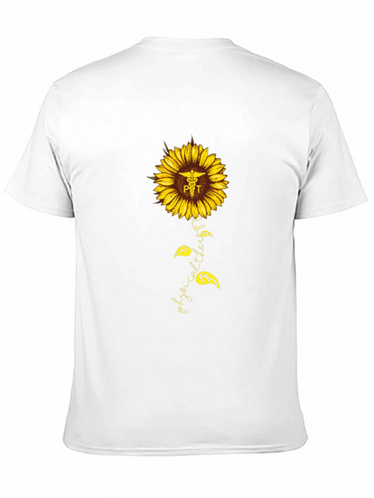 Physical Therapy Sunflower Graphic T-Shirt