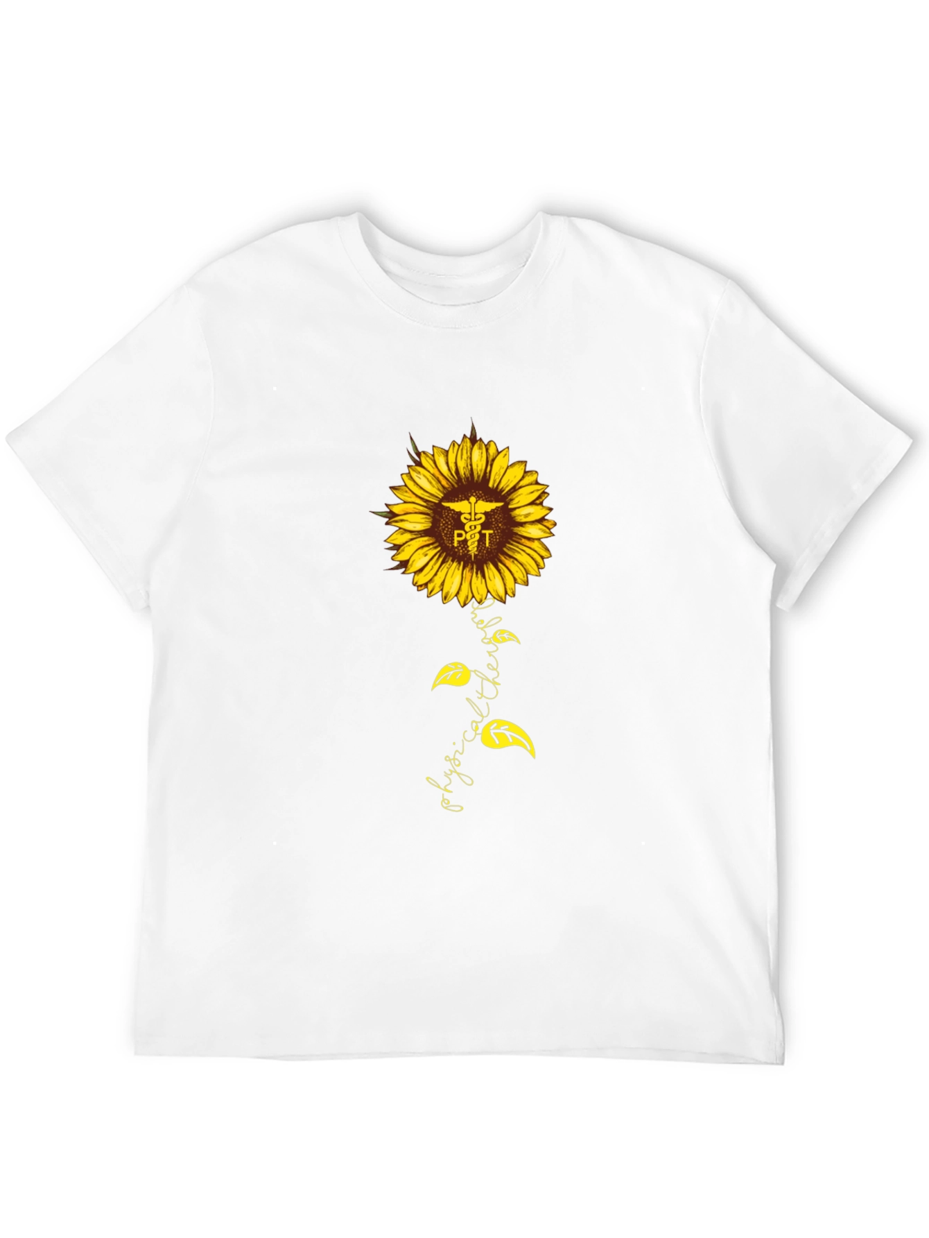 Physical Therapy Sunflower Graphic T-Shirt