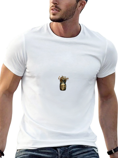 Black T-Shirt with Anges Battlefield Print