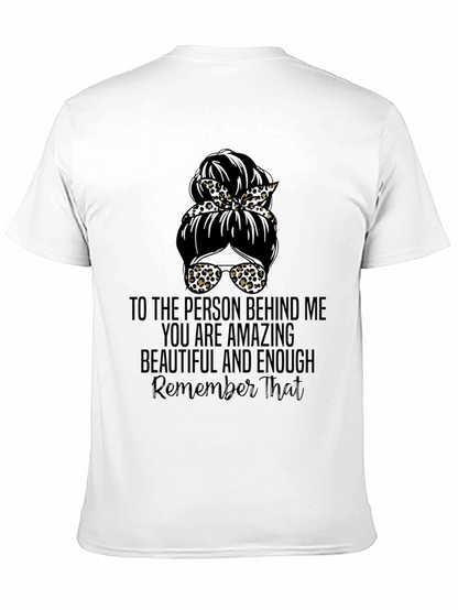 Messy Bun Leopard Print T-Shirt - Amazing & Beautiful