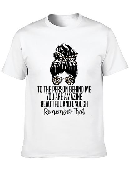 Messy Bun Leopard Print T-Shirt - Amazing & Beautiful