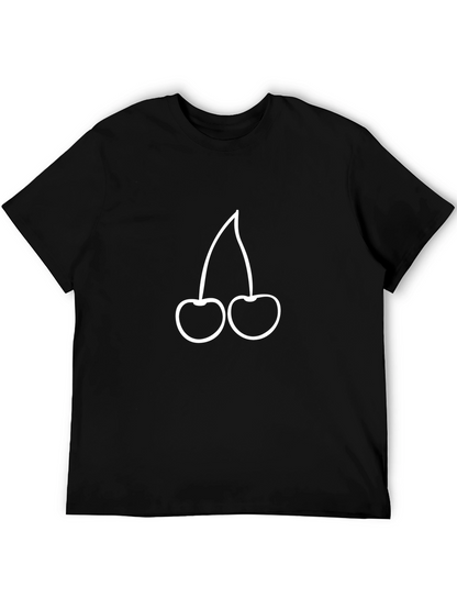 Black Cherry Graphic Tee - Stylish & Comfortable
