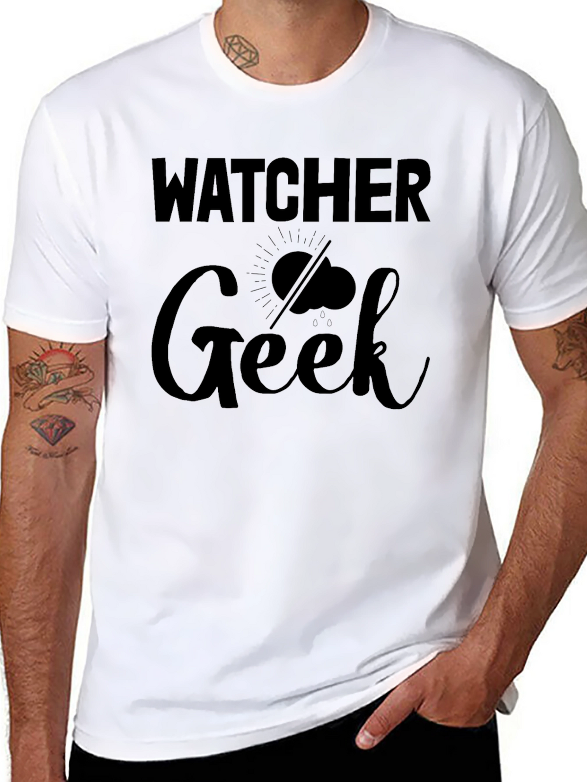 Watcher Geek Graphic T-Shirt - Weather Enthusiast Tee