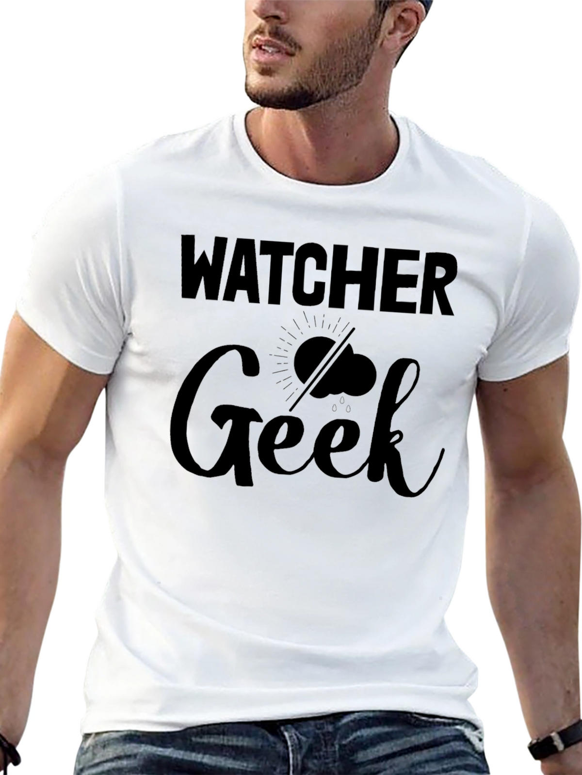 Watcher Geek Graphic T-Shirt - Weather Enthusiast Tee