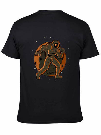 Astronaut on the Moon Graphic Tee - Black