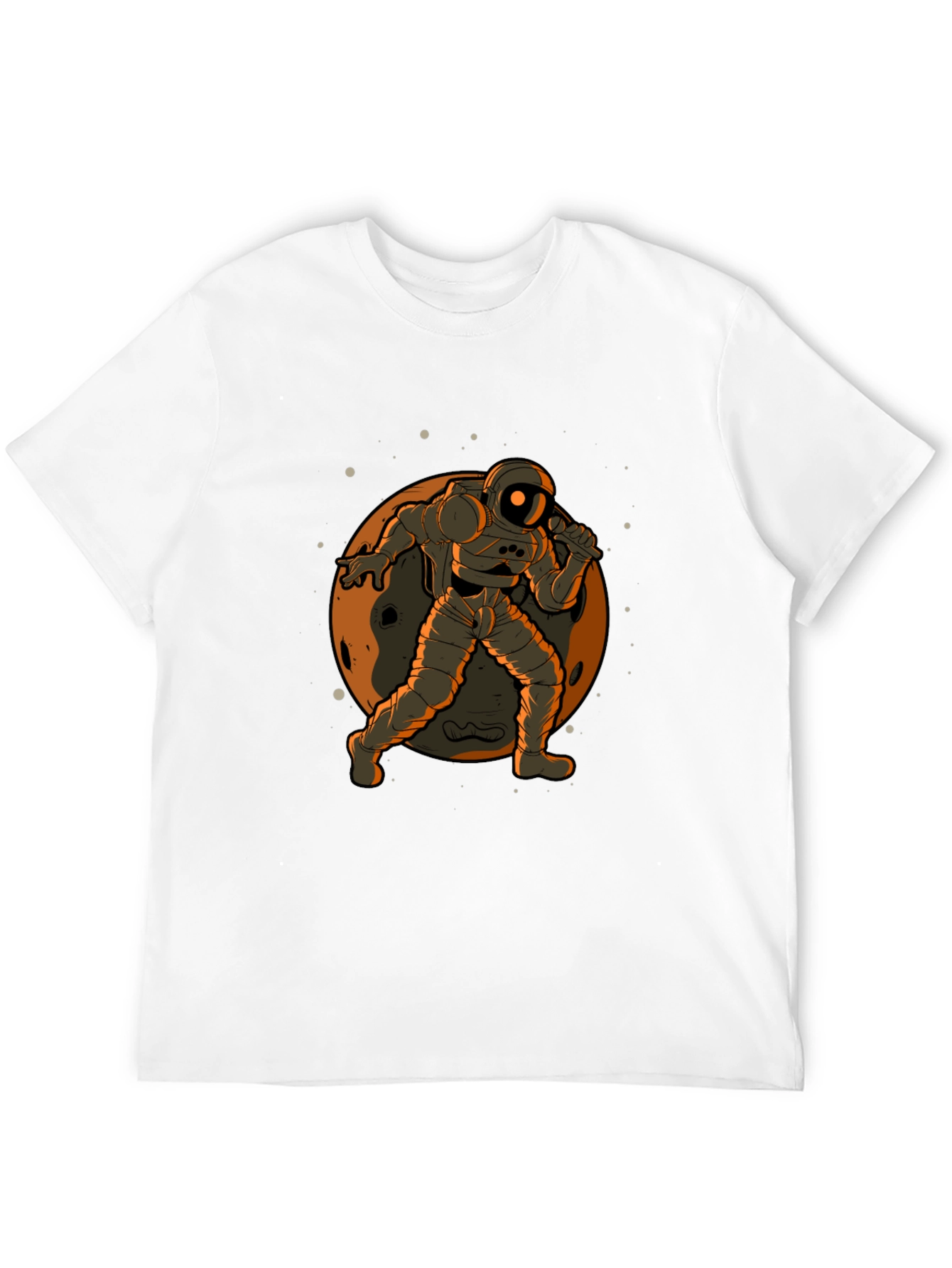 Astronaut on the Moon Graphic Tee - Black