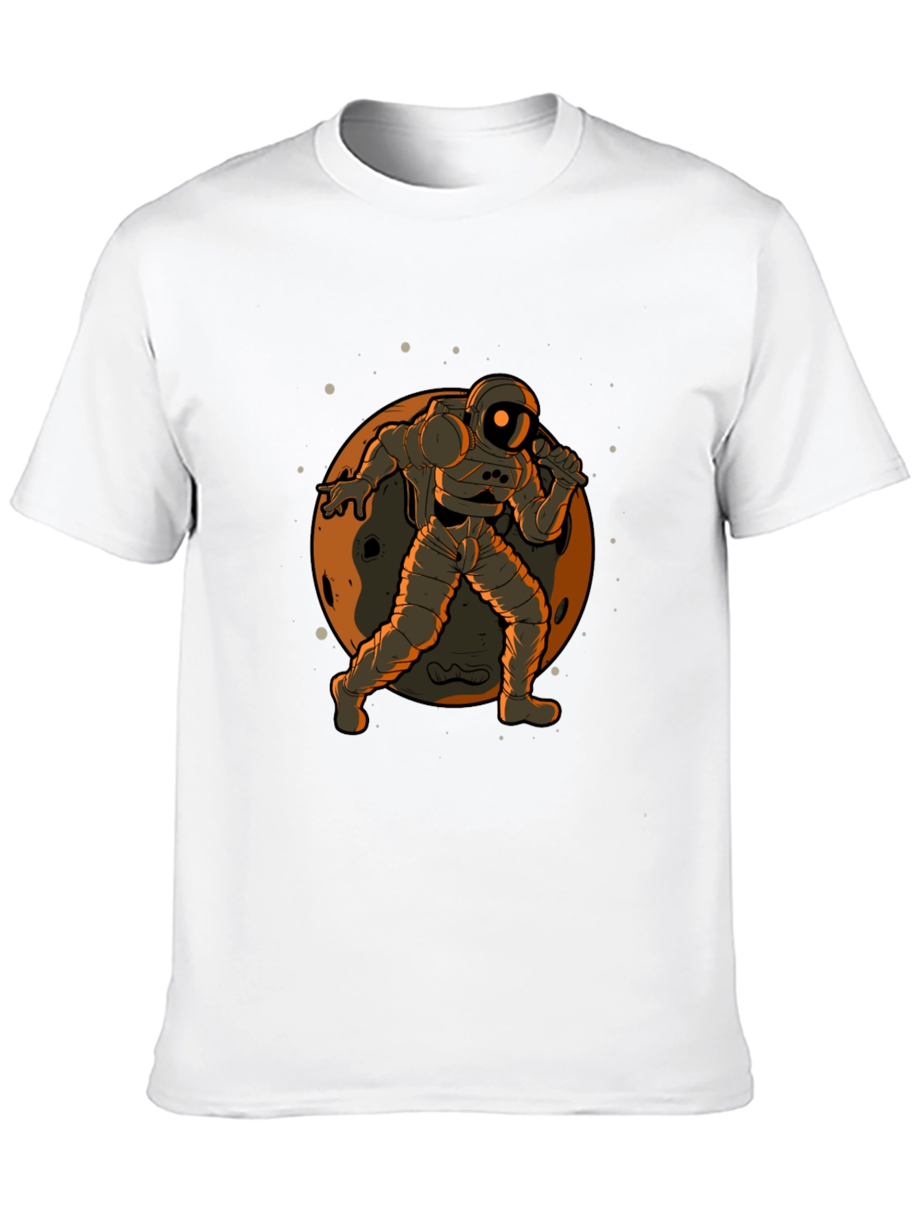 Astronaut on the Moon Graphic Tee - Black