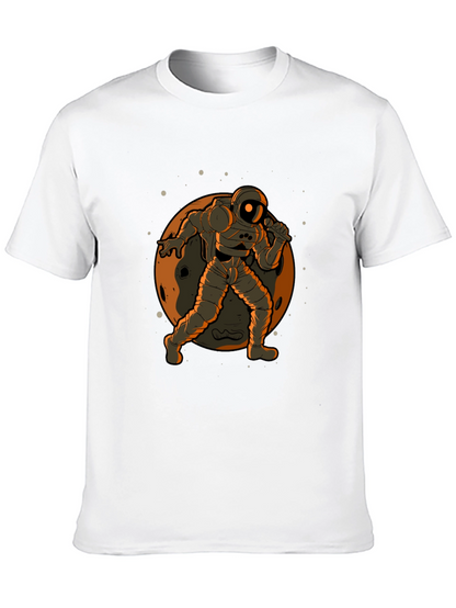 Astronaut on the Moon Graphic Tee - Black