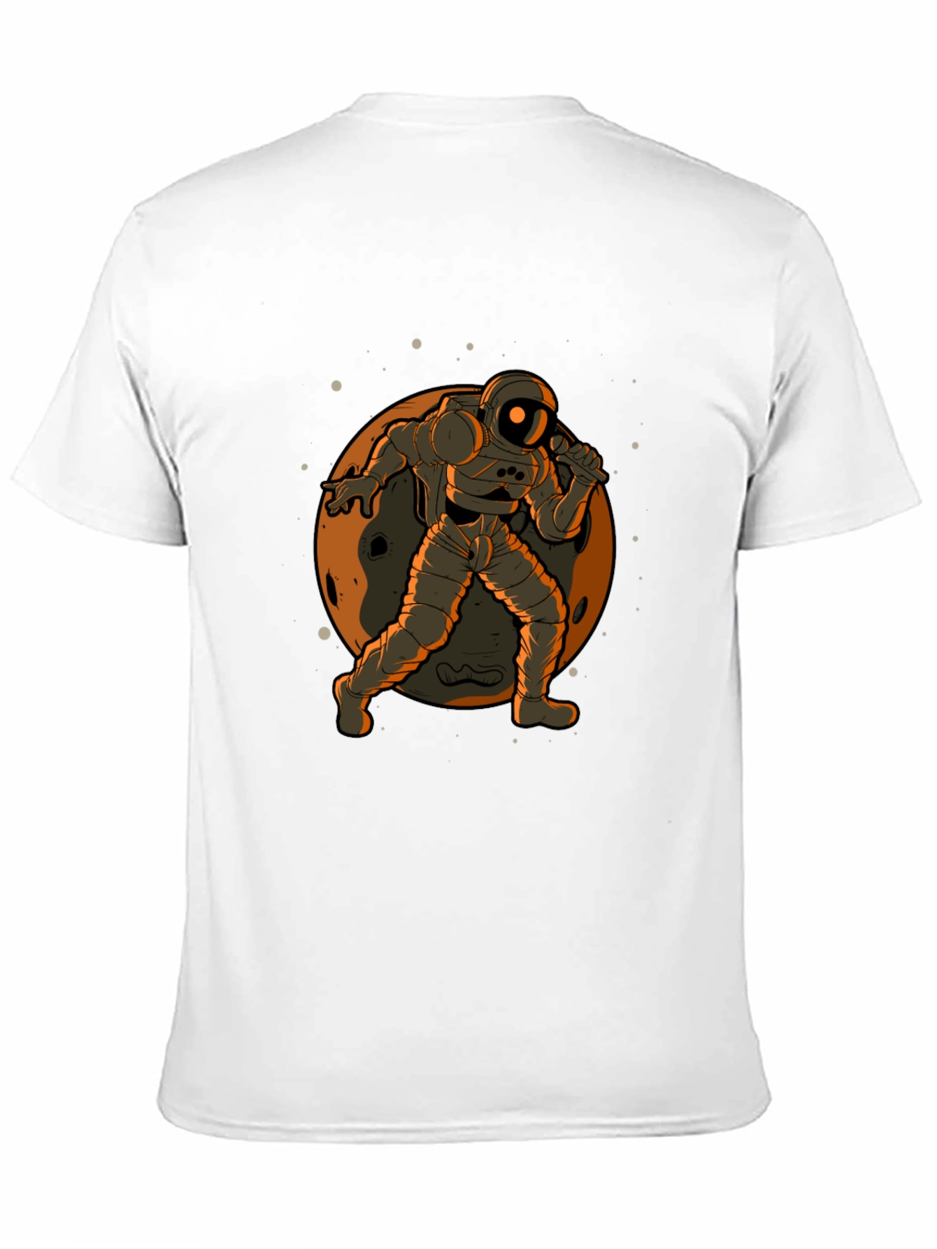 Astronaut on the Moon Graphic Tee - Black