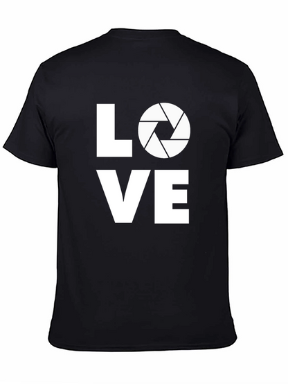Photographer Love Graphic T-Shirt - Black