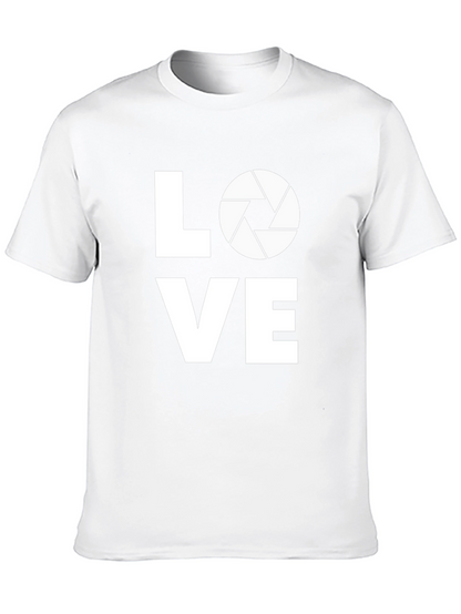 Photographer Love Graphic T-Shirt - Black