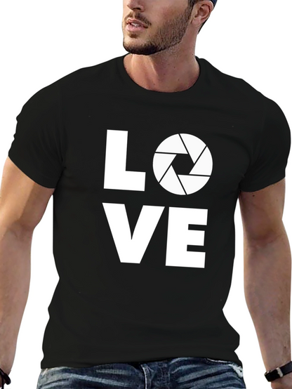 Photographer Love Graphic T-Shirt - Black