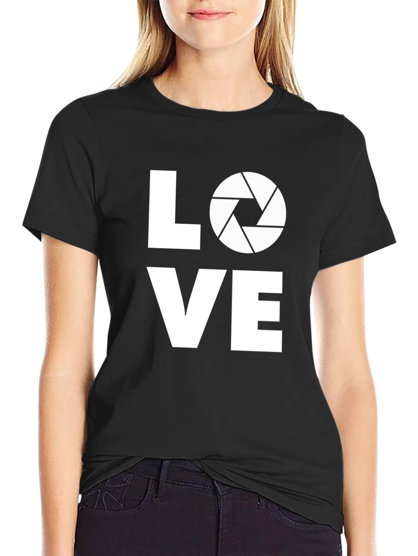 Photographer Love Graphic T-Shirt - Black