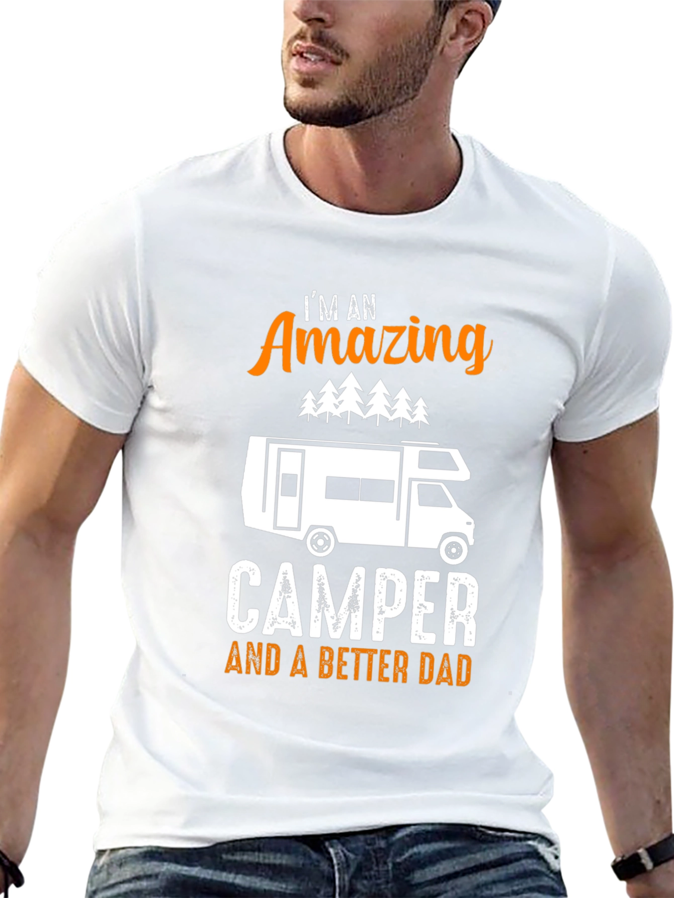 Amazing Camper Dad Graphic Tee