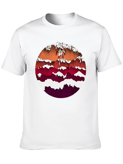 Astronaut Mountainscape Graphic Tee - Black