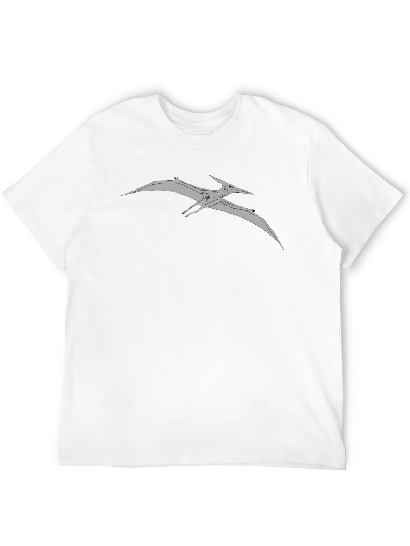 Pterodactyl Graphic Tee - Black Cotton Comfort
