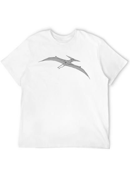 Pterodactyl Graphic Tee - Black Cotton Comfort