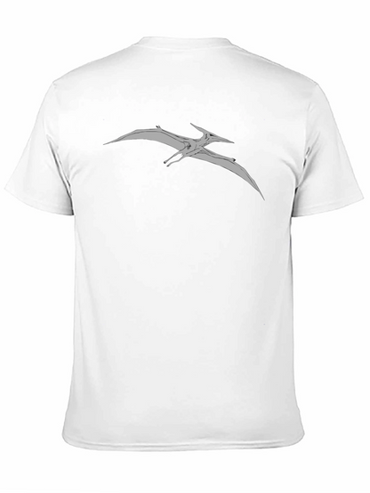 Pterodactyl Graphic Tee - Black Cotton Comfort