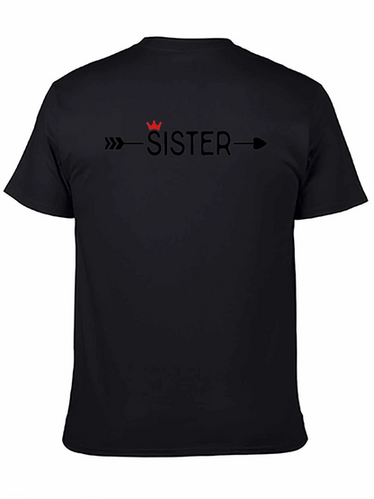 Sister Arrow Graphic Tee - Black Unisex T-Shirt