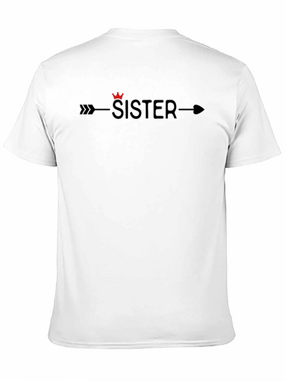 Sister Arrow Graphic Tee - Black Unisex T-Shirt