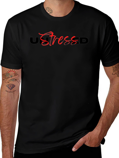 UnStressed Black Graphic Tee