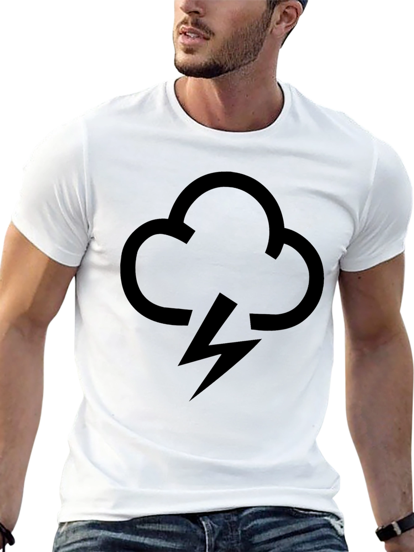 Stormy Cloud T-Shirt - Bold Graphic Tee