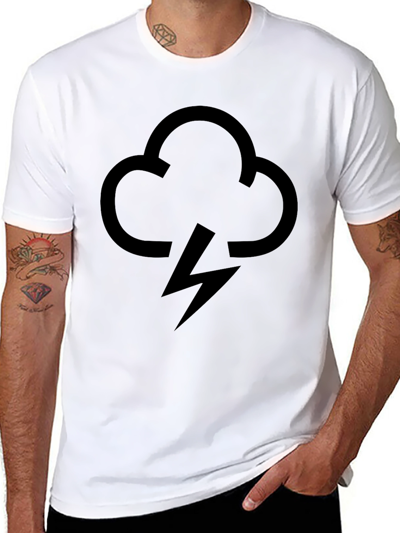 Stormy Cloud T-Shirt - Bold Graphic Tee