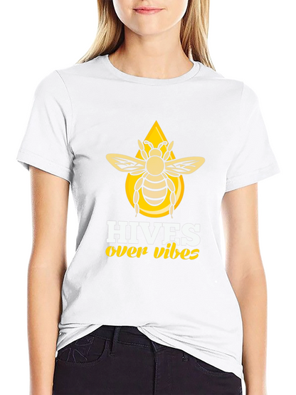 Hives Over Vibes T-Shirt - Honeybee Graphic Tee