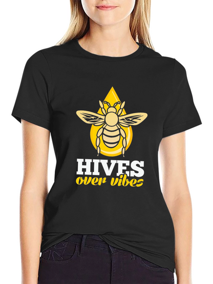 Hives Over Vibes T-Shirt - Honeybee Graphic Tee