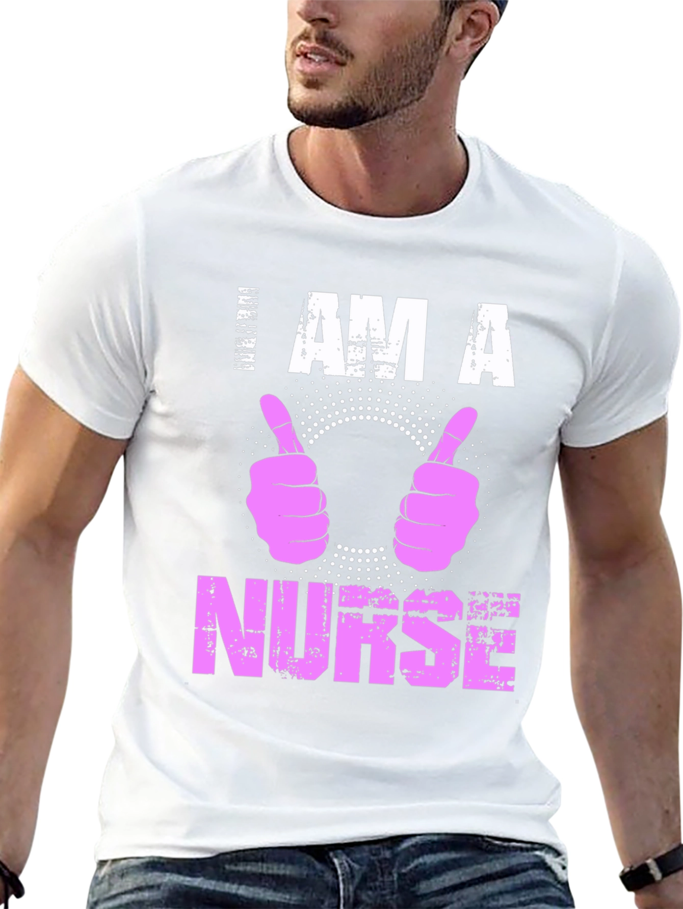 I Am A Nurse T-Shirt Pink Graphic Tee