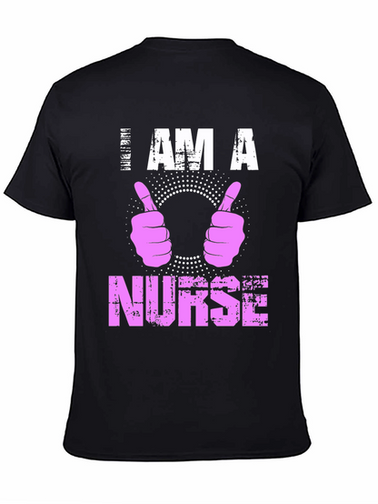 I Am A Nurse T-Shirt Pink Graphic Tee