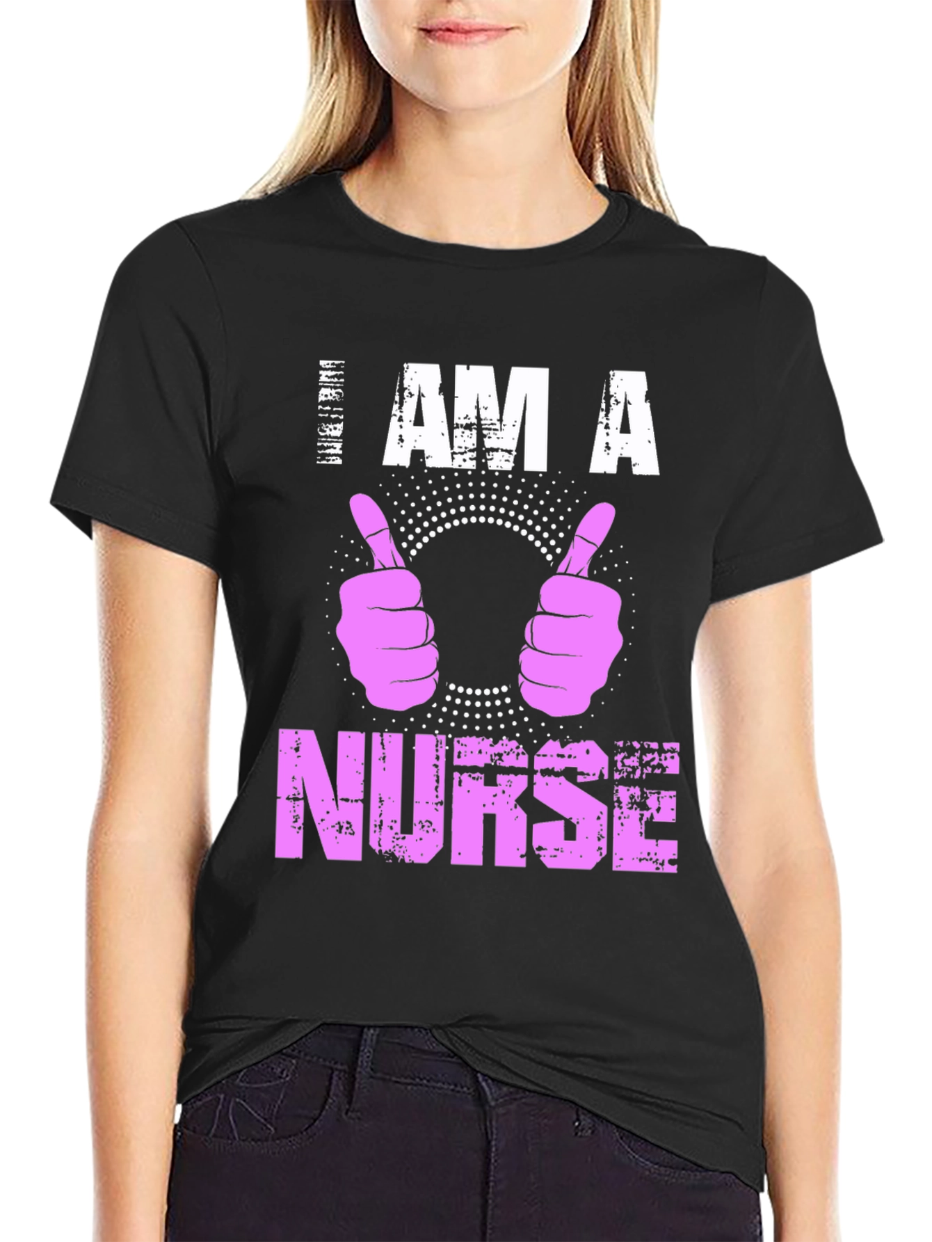 I Am A Nurse T-Shirt Pink Graphic Tee