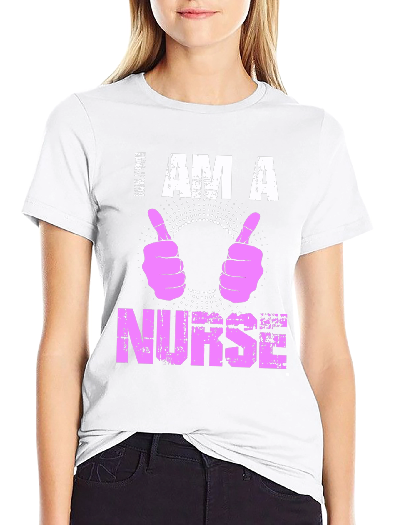 I Am A Nurse T-Shirt Pink Graphic Tee