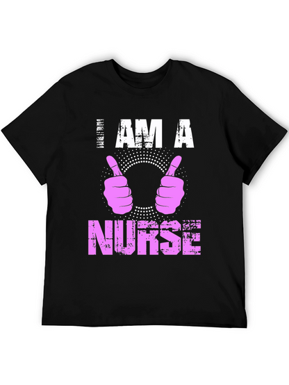 I Am A Nurse T-Shirt Pink Graphic Tee