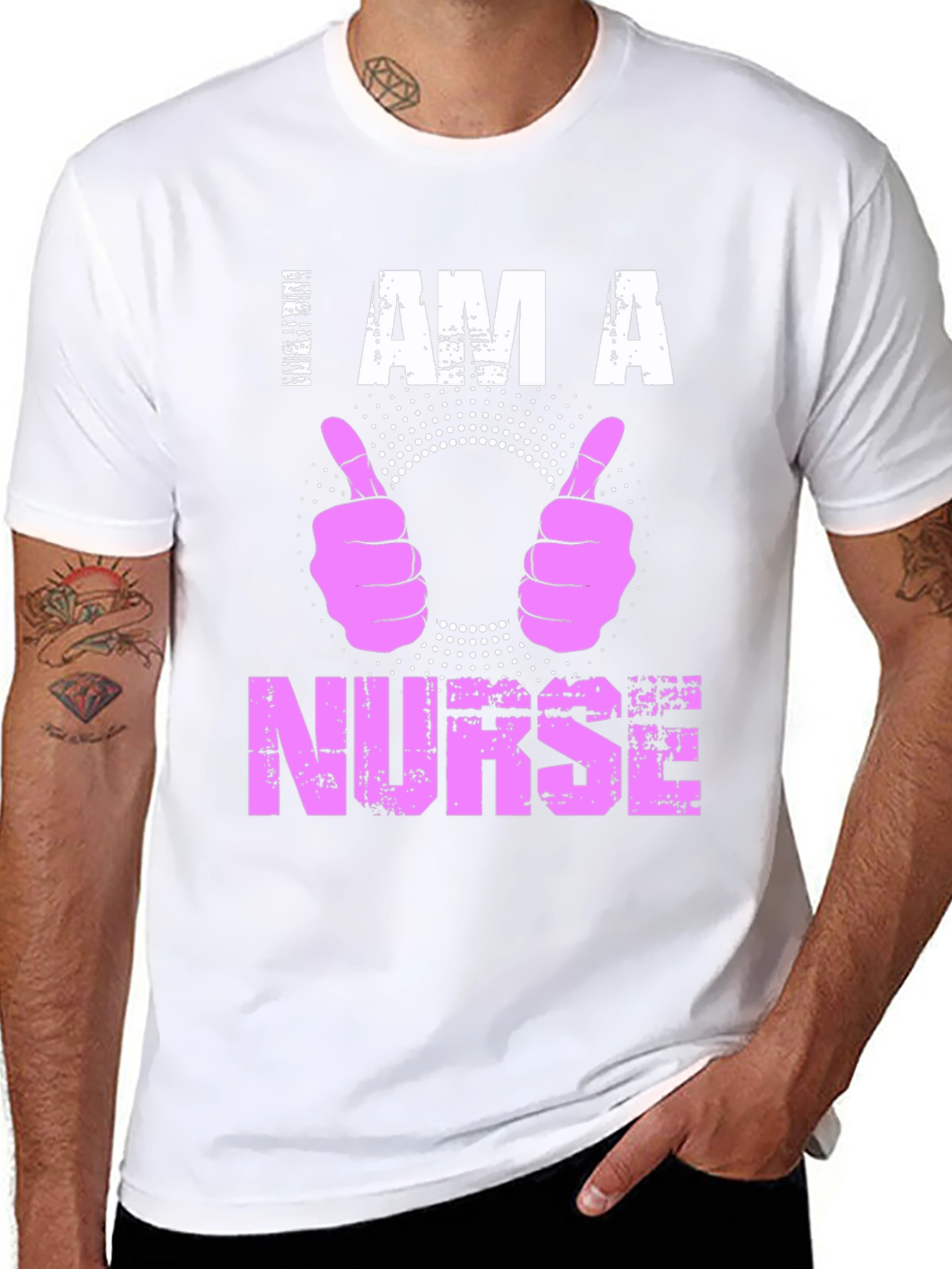 I Am A Nurse T-Shirt Pink Graphic Tee