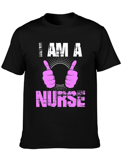 I Am A Nurse T-Shirt Pink Graphic Tee