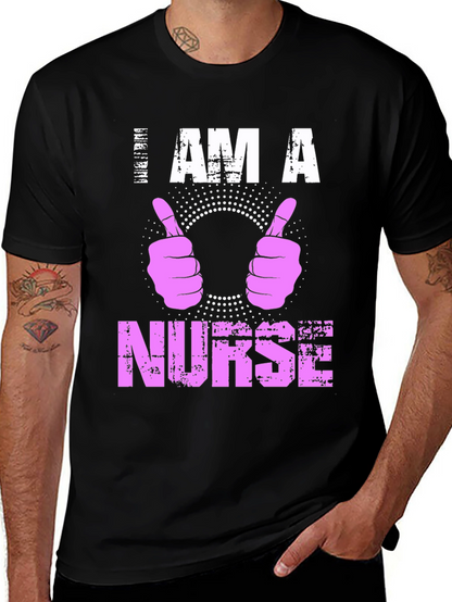 I Am A Nurse T-Shirt Pink Graphic Tee