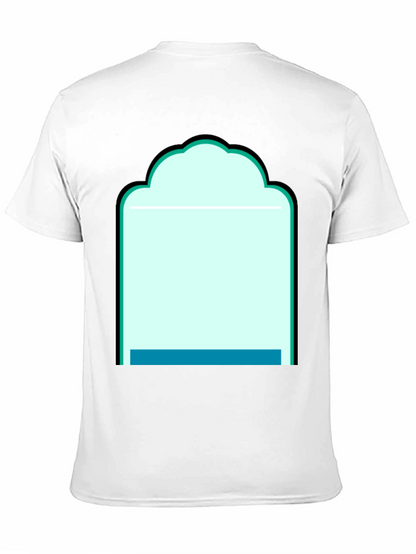 Graphic Tee - Abstract Teal Window Design