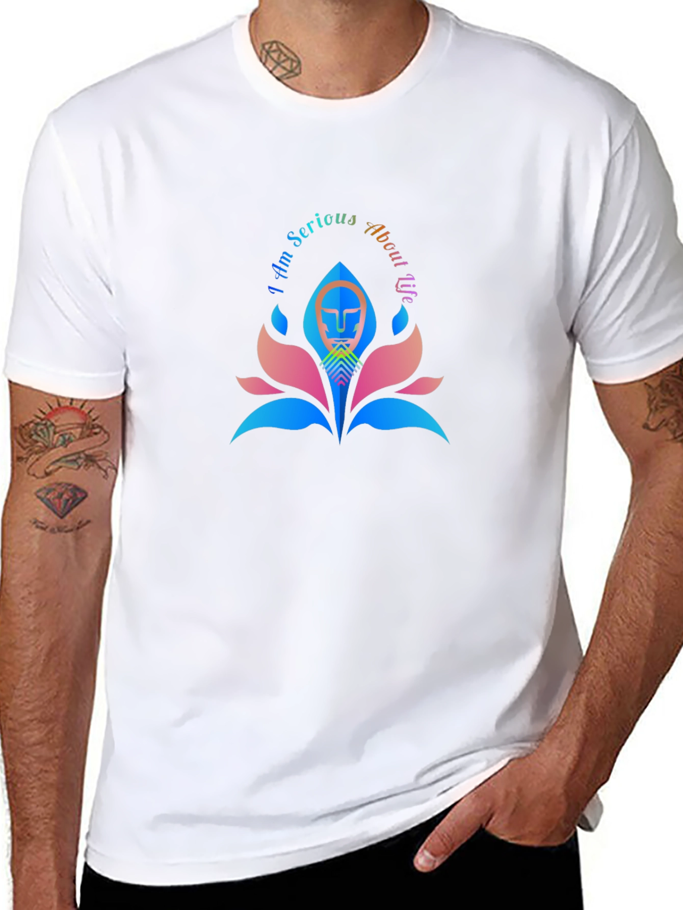 I Am Serious About Us Graphic Tee - Black