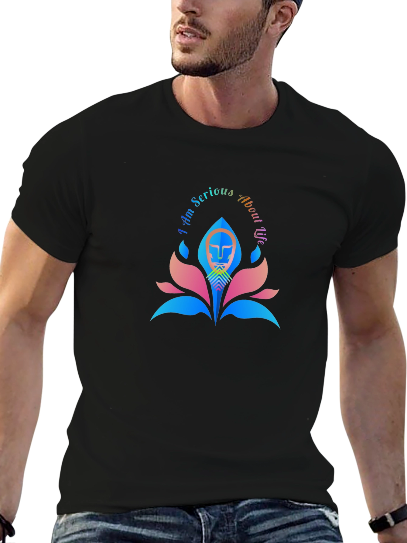 I Am Serious About Us Graphic Tee - Black