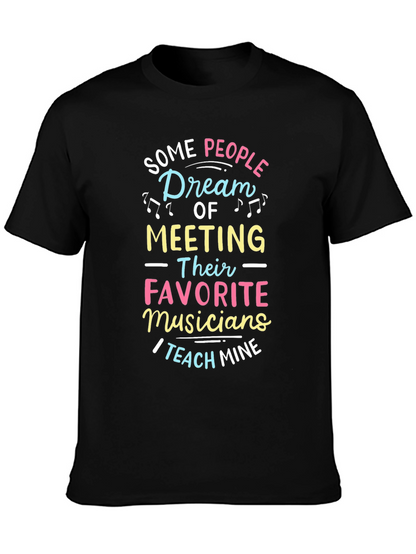 Musician Teacher Graphic Tee - Black