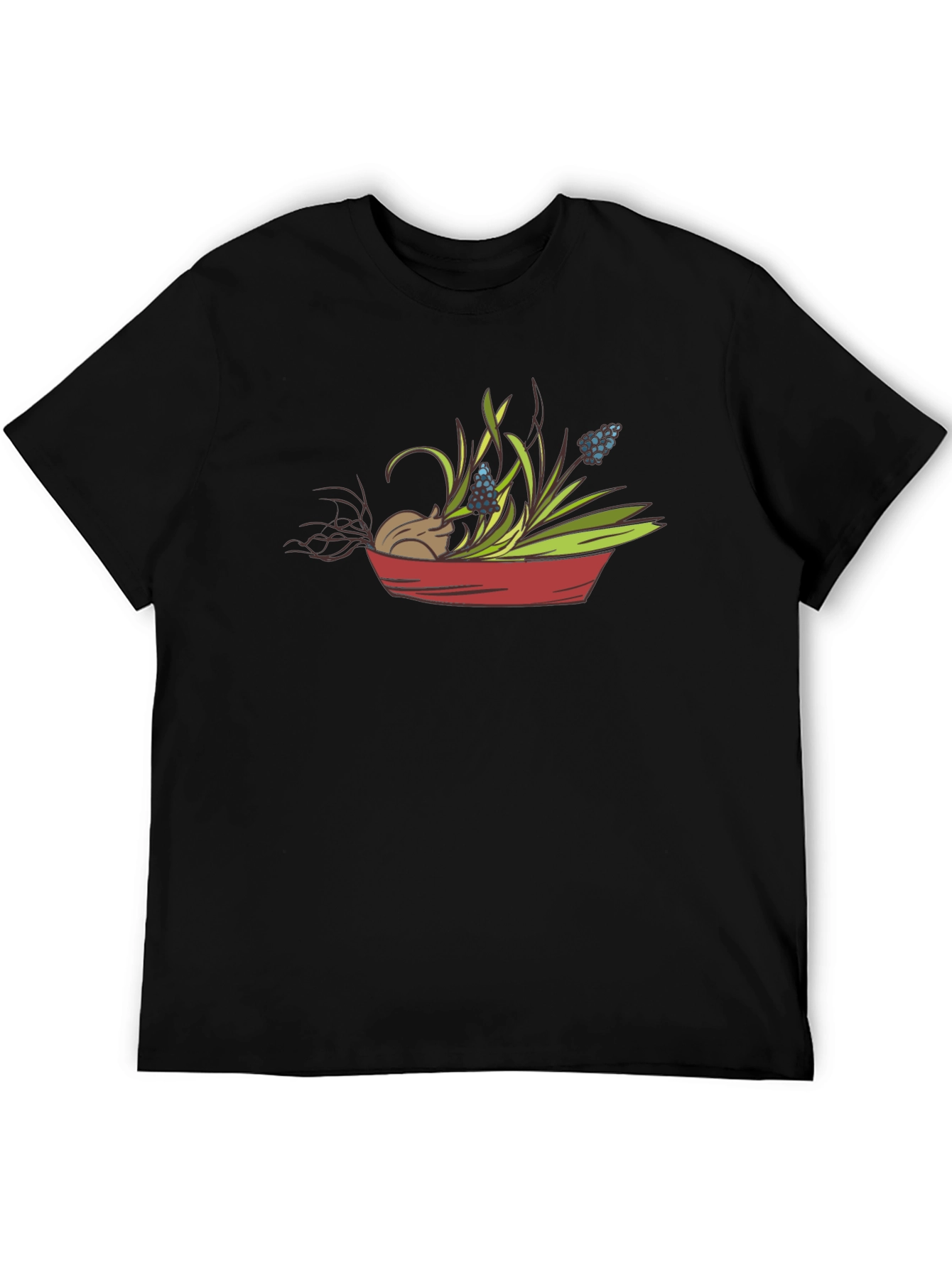 Cute Mouse & Flower Garden T-Shirt